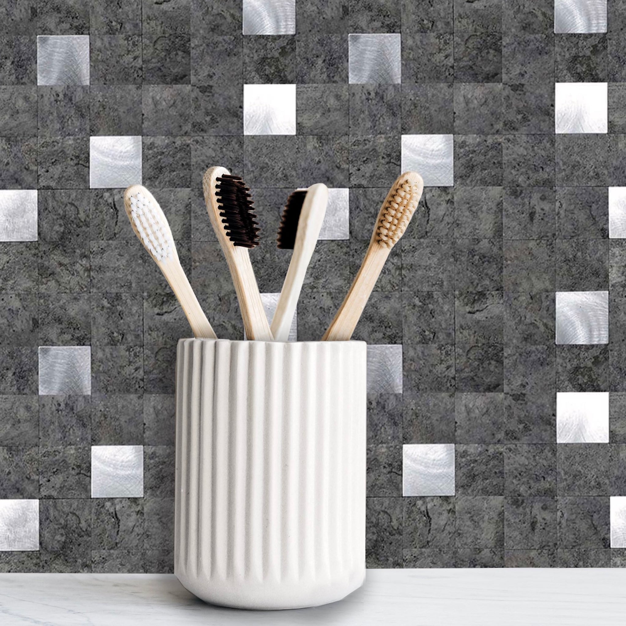 Design Is Personal Dip Peel and Stick Tile Backsplash 12-in x 12-in Ceramic