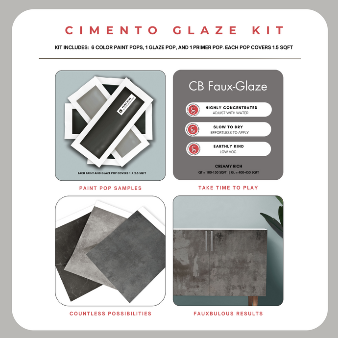 CB Cimento Faux-Glaze Kit - Color Baggage